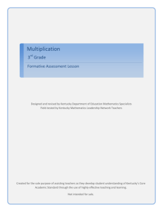 Multiplication - GRREC Leadership Networks