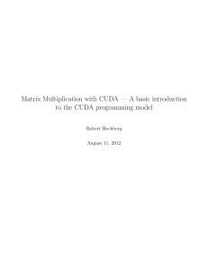 Matrix Multiplication with CUDA — A basic introduction to