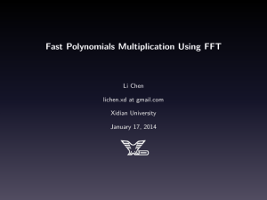 Fast Polynomials Multiplication Using FFT