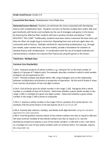 Multiplication Facts Made Easy