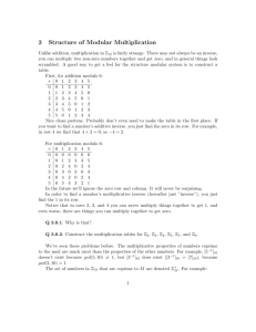 3 Structure of Modular Multiplication