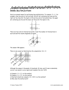 weird multiplication - Thinking Mathematics!