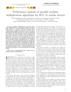 Performance analysis of parallel modular multiplication algorithms