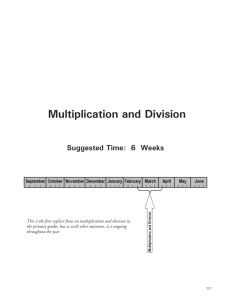 Multiplication and Division