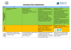 Calculation Policy