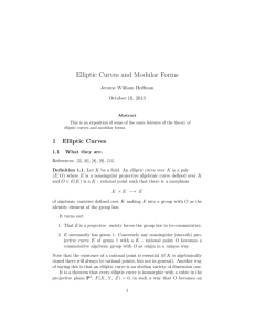 Elliptic Curves and Modular Forms