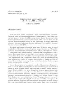 Topological Modular Forms [after Hopkins, Miller, and Lurie]