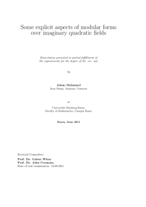 Some explicit aspects of modular forms over imaginary quadratic fields