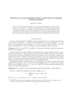 Weights of Galois representations associated to Hilbert modular forms