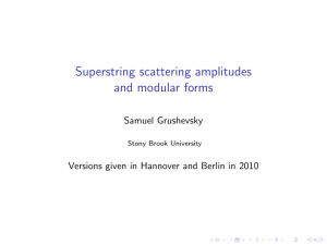 Superstring scattering amplitudes and modular forms