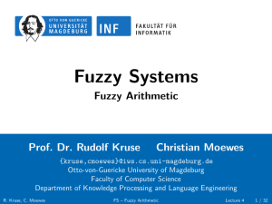 Fuzzy Systems - Fuzzy Arithmetic