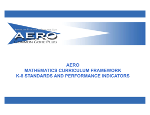 aero mathematics curriculum framework k