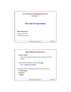 Sets and set operations