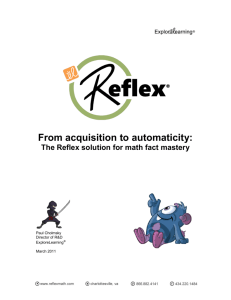 Reflex White Paper - Math fact fluency