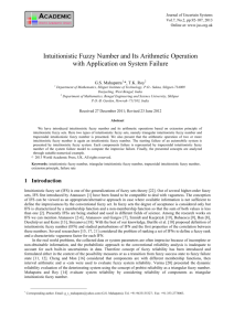 Intuitionistic Fuzzy Number and Its Arithmetic Operation
