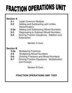 Section A 5-1 Least Common Multiple 5