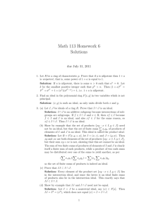 Math 113 Homework 6 Solutions