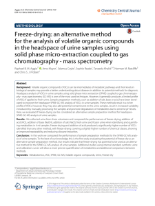 Freeze-drying - Chemistry Central Journal