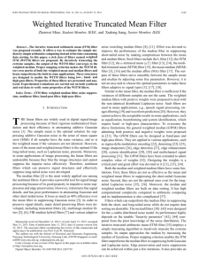 Weighted Iterative Truncated Mean Filter