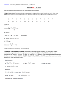 Math 227 – Elementary Statistics: A Brief Version, 5/e