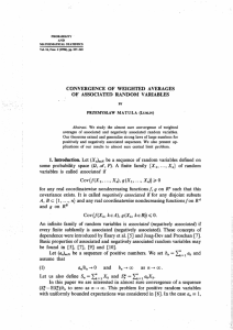 CONVERGENCE OF WEIGHTED AVERAGES OF ASSOCIATED