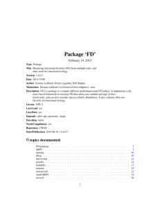 Package `FD`