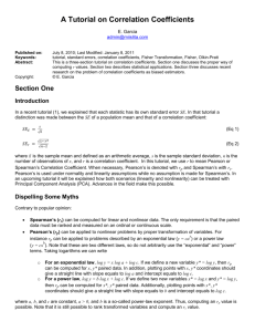 A Tutorial on Correlation Coefficients