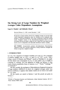 The strong law of large numbers for weighted averages under