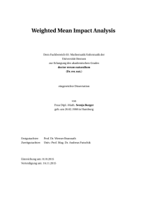 Weighted Mean Impact Analysis - E-LIB