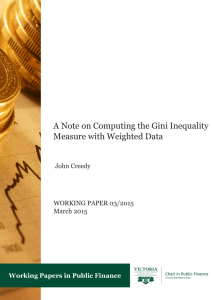 A Note on Computing the Gini Inequality Measure with Weighted Data