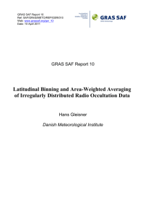 Latitudinal Binning and Area-Weighted Averaging of