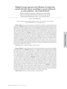 Weighted average regression and calibration of conductivity and pH