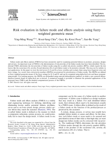 Risk evaluation in failure mode and effects analysis using fuzzy