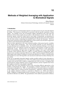 Methods of Weighted Averaging with Application to