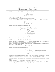 Homework 1 Solutions