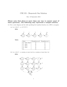CSE 355 - Homework One Solution