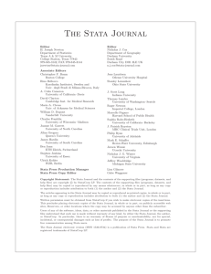 View this article - The Stata Journal