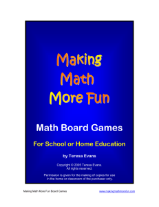 Copy of Math Board Games
