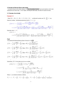 Formulas for Riemann Zeta at odd number