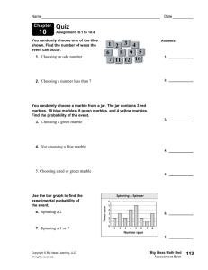 Chapter 1. Choosing an odd number 2. Choosing a number less