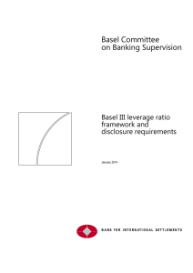 Basel III leverage ratio framework and disclosure requirements