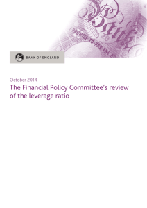 The Financial Policy Committee`s review of the leverage ratio