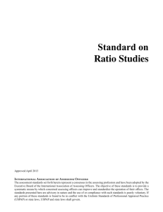 Standard on Ratio Studies - International Association of Assessing