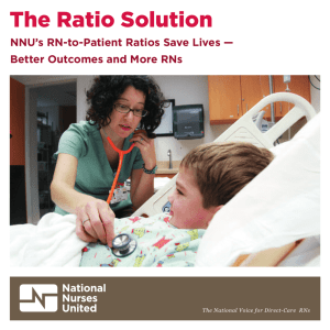 NNU`s RN-to-Patient Ratios Save Lives