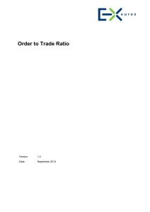 Order to Trade Ratio