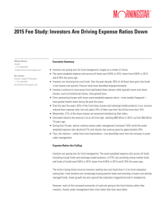 2015 Fee Study: Investors Are Driving Expense Ratios