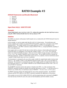 RATIO Example #3