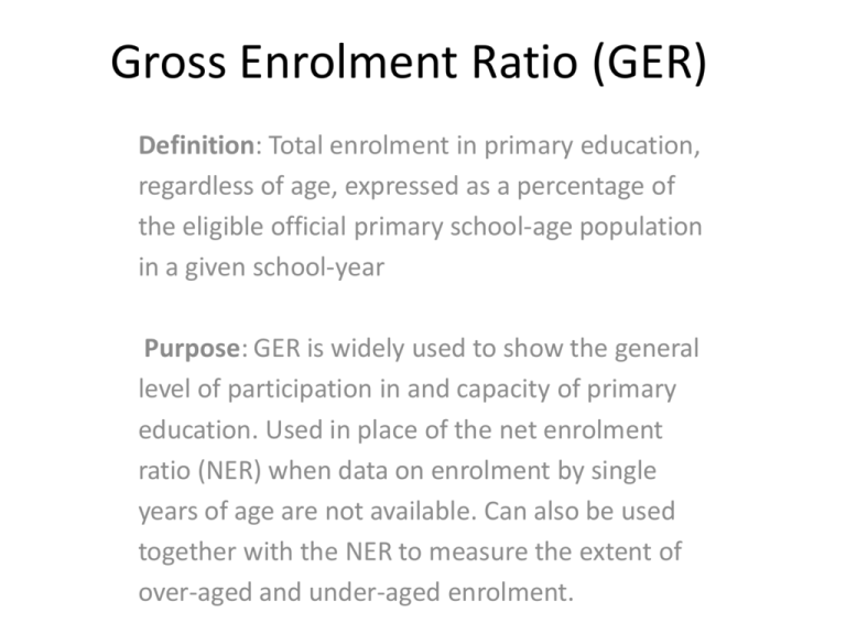 How To Compute Enrolment Rate