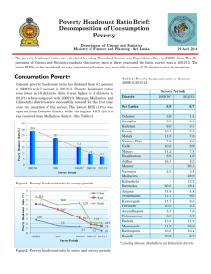 Poverty Headcount Ratio Brief - Department of Census and Statistics