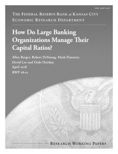 How Do Large Banking Organizations Manage Their Capital Ratios?